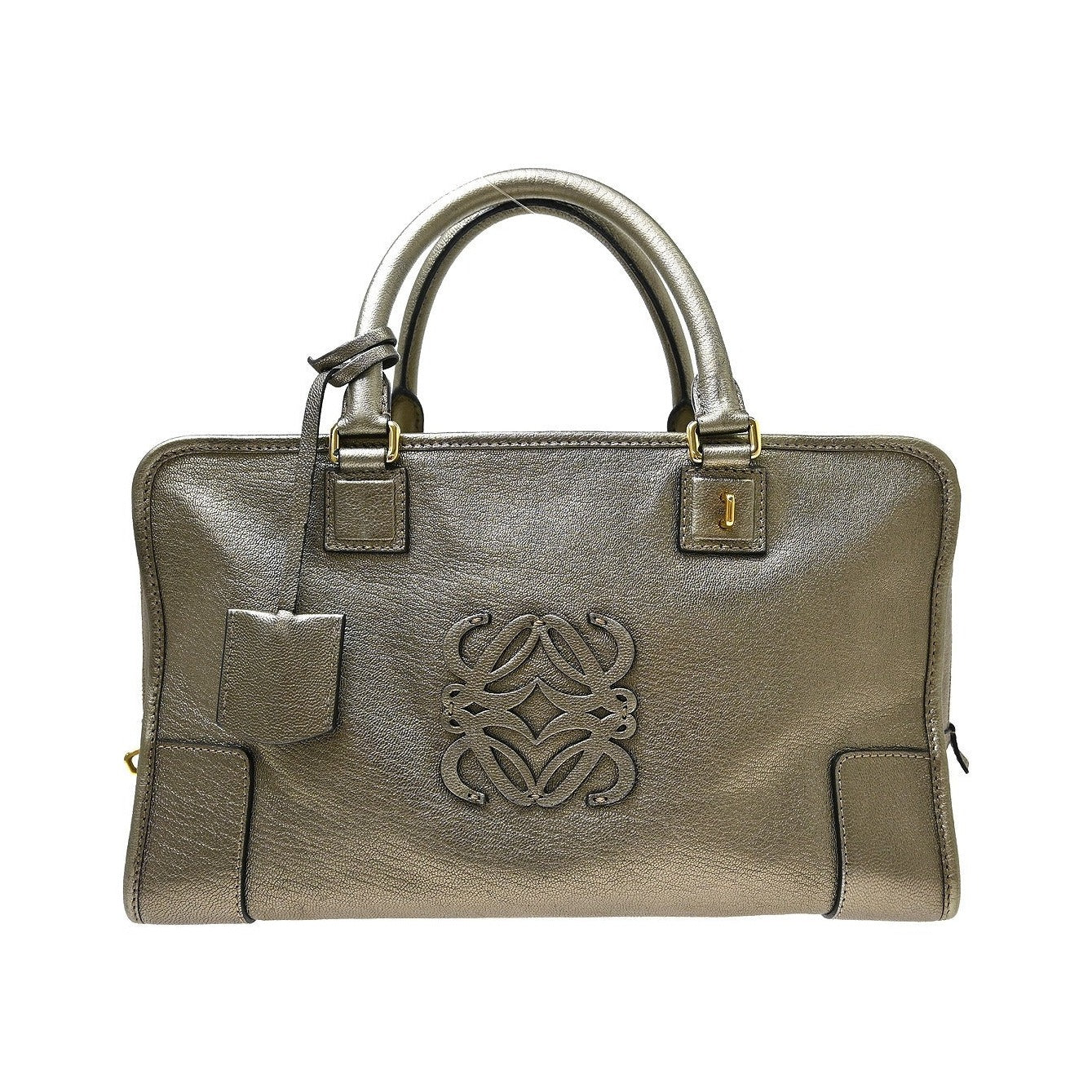 Loewe Amazona Leather, Gold, Leather, Handbag