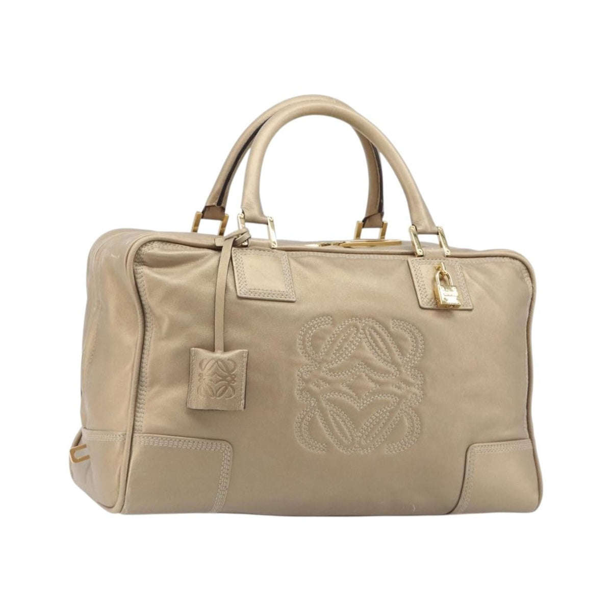 Loewe Amazona Leather, Gold, Leather, Handbag