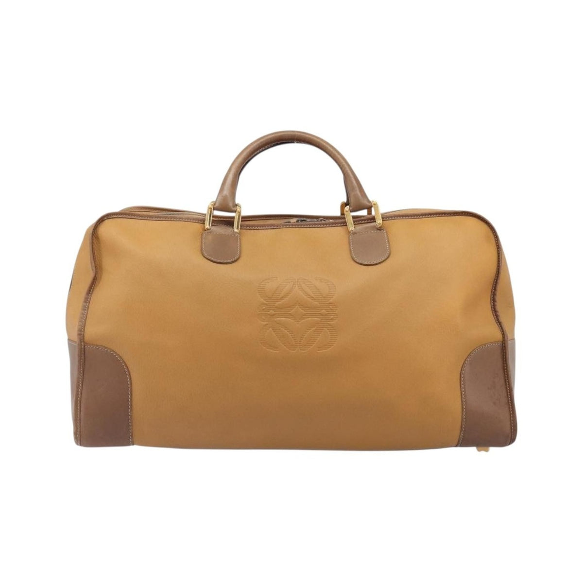 Loewe Amazona Leather, Beige, Leather, Handbag