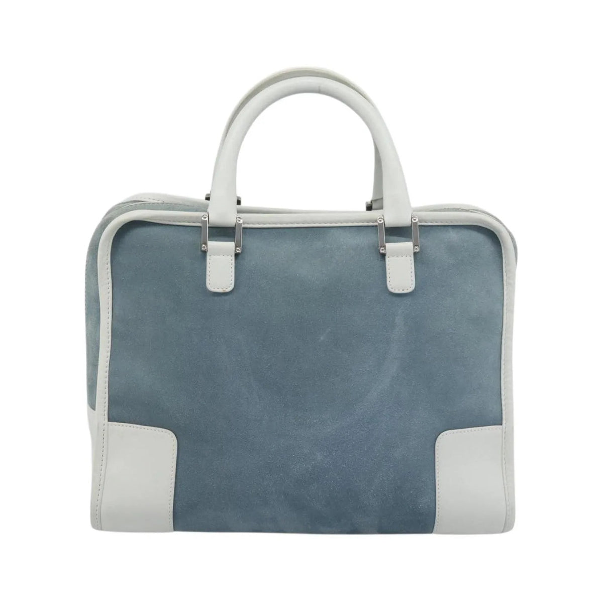 Loewe Amazona Suede, Blue, Suede, Handbag