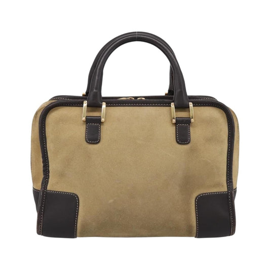 Loewe Amazona Suede, Beige, Suede, Handbag