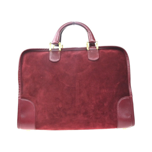 Loewe Amazona Suede, Burgundy, Suede, Handbag