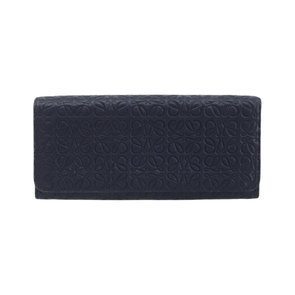 Loewe Anagram Leather, Navy, Leather, Wallet