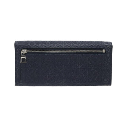 Loewe Anagram Leather, Navy, Leather, Wallet