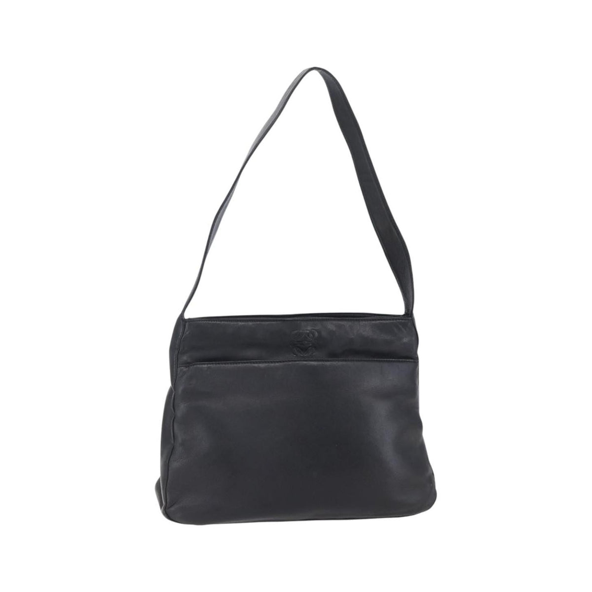 Loewe Anagram Leather, Black, Leather, Shoulder Bag