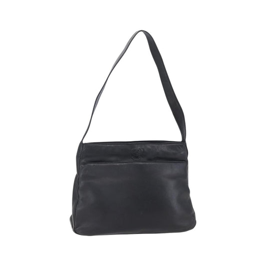 Loewe Anagram Leather, Black, Leather, Shoulder Bag