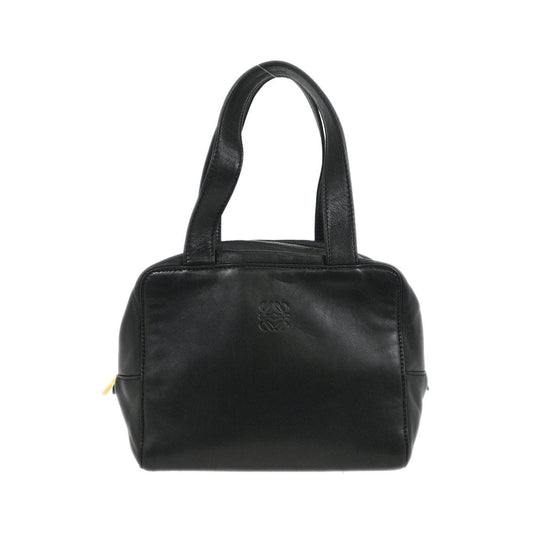 Loewe Anagram Leather, Black, Leather, Handbag