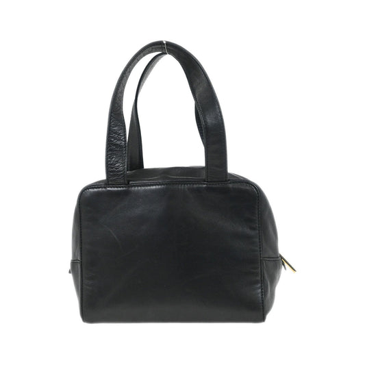 Loewe Anagram Leather, Black, Leather, Handbag