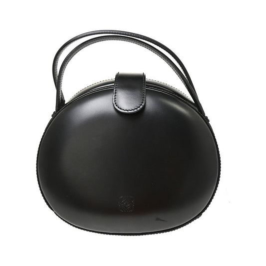 Loewe Anagram Leather, Black, Leather, Handbag