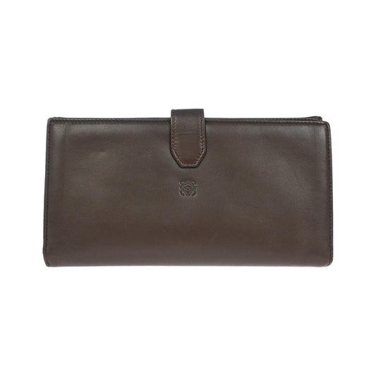 Loewe Anagram Leather, Brown, Leather, Wallet