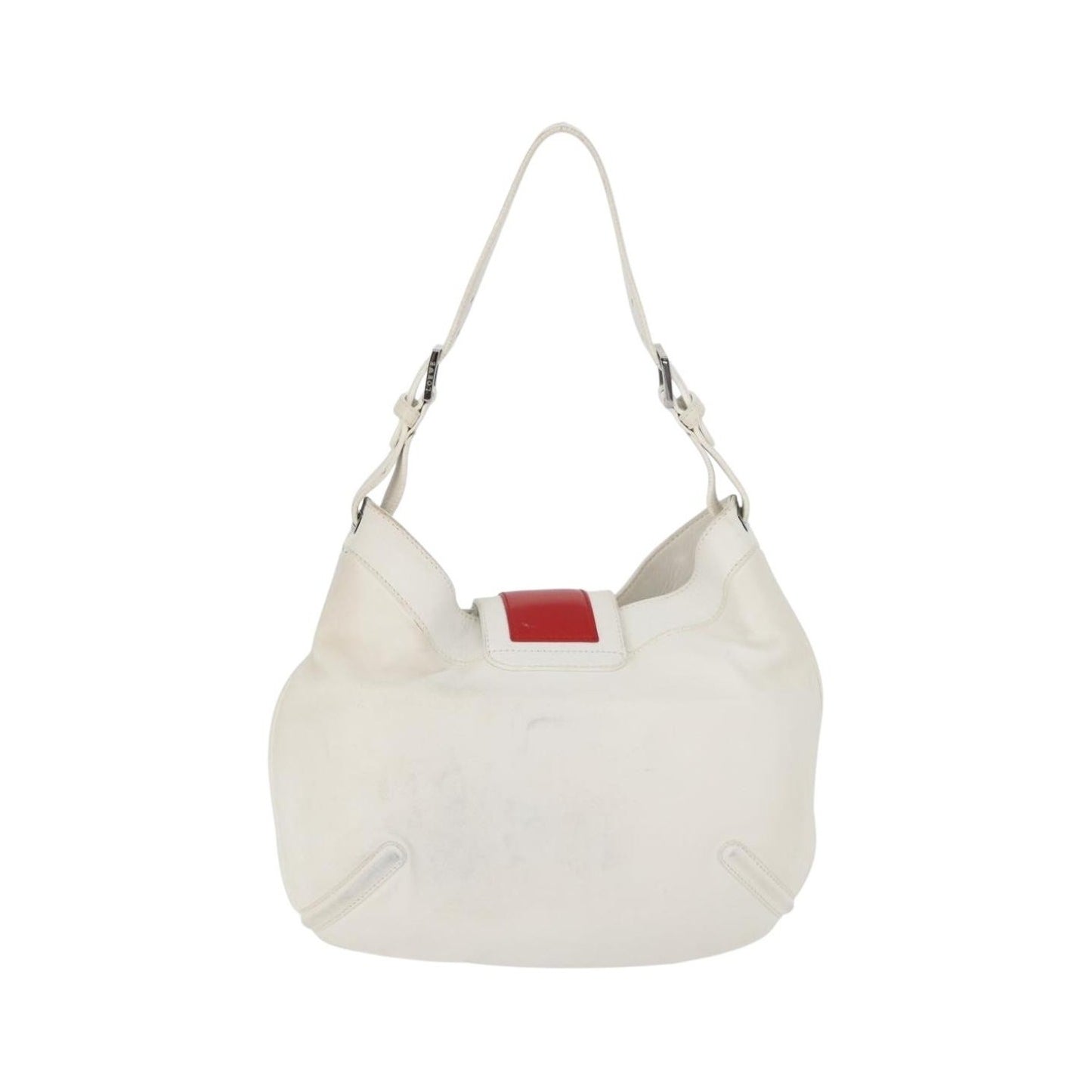 Loewe Anagram Leather, White, Leather, Shoulder Bag