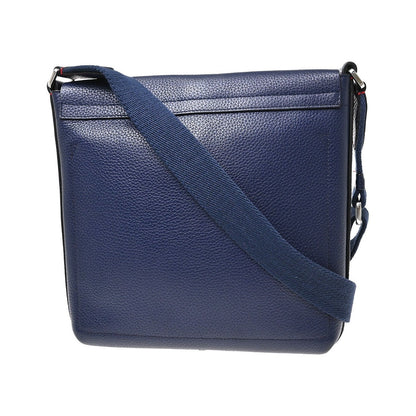 Loewe Anagram Leather, Blue, Leather, Shoulder Bag