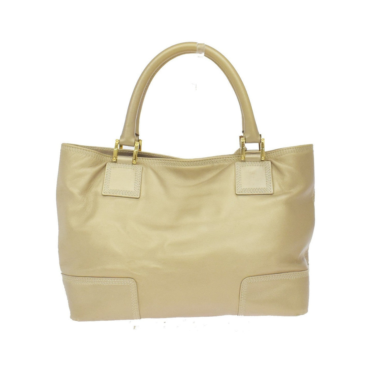 Loewe Anagram Leather, Gold, Leather, Tote Bag