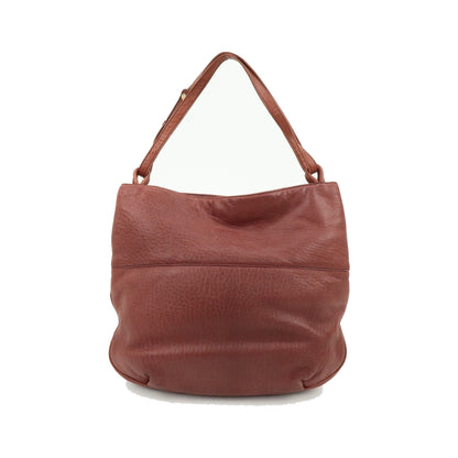Loewe Anagram Leather, Burgundy, Leather, Tote Bag