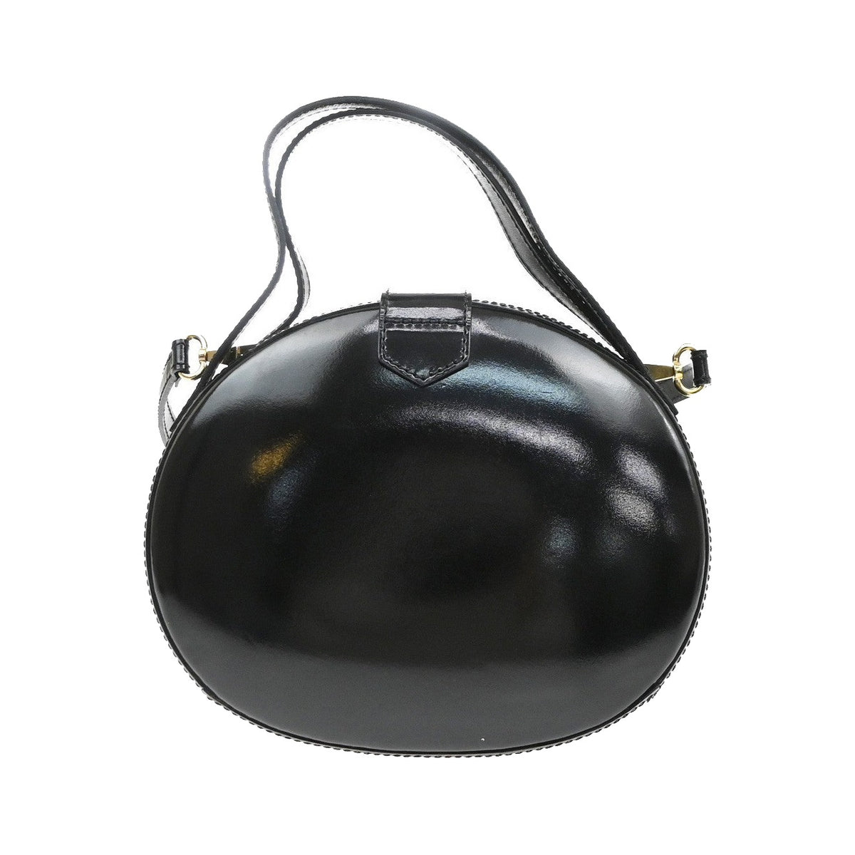 Loewe Anagram Leather, Black, Patent Leather, Tote Bag