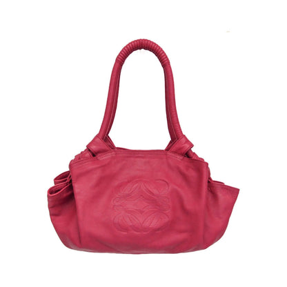 Loewe Anagram Logo Nappa Aire Hand Leather, Pink, Leather, Handbag