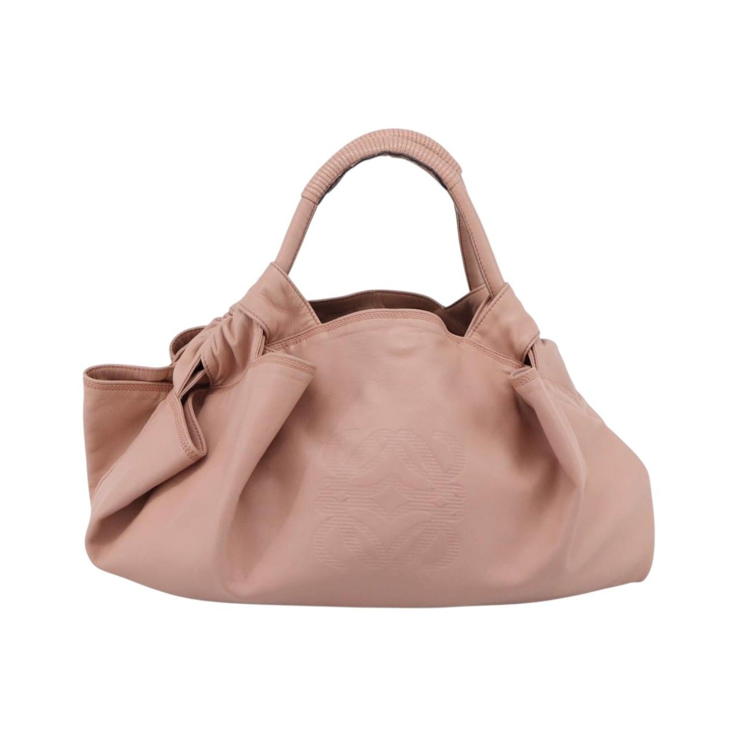 Loewe Anagram Logo Nappa Aire Hand Leather, Pink, Leather, Handbag
