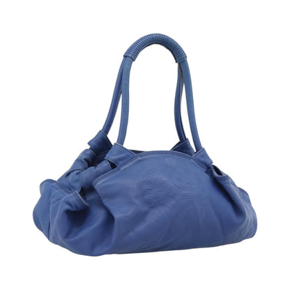 Loewe Anagram Logo Nappa Aire Hand Leather, Blue, Leather, Handbag