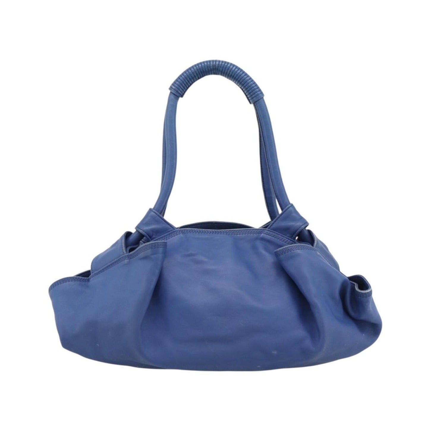 Loewe Anagram Logo Nappa Aire Hand Leather, Blue, Leather, Handbag