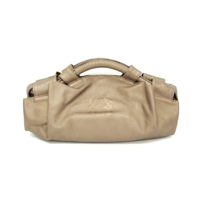 Loewe Anagram Logo Nappa Aire Hand Leather, Gold, Leather, Handbag