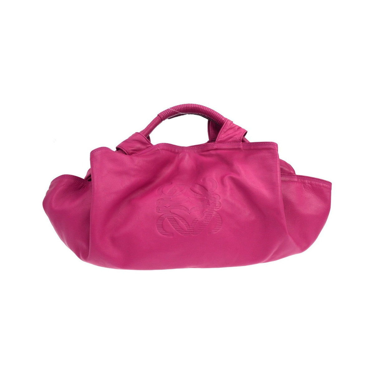 Loewe Anagram Logo Nappa Aire Hand Leather, Pink, Leather, Handbag