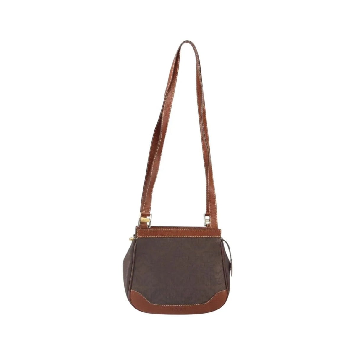 Loewe Anagram PVC Leather, Brown, PVC, Shoulder Bag
