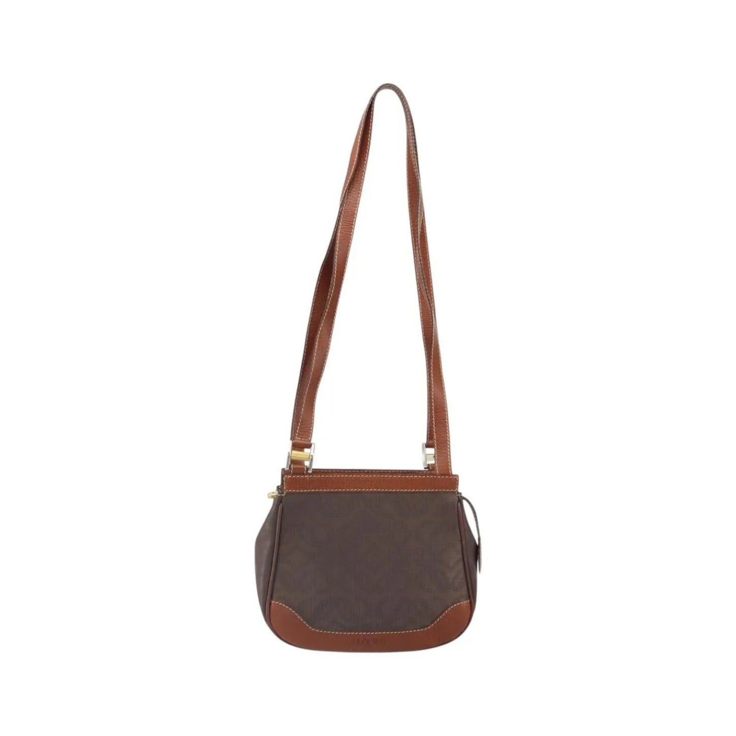 Loewe Anagram PVC Leather, Brown, PVC, Shoulder Bag
