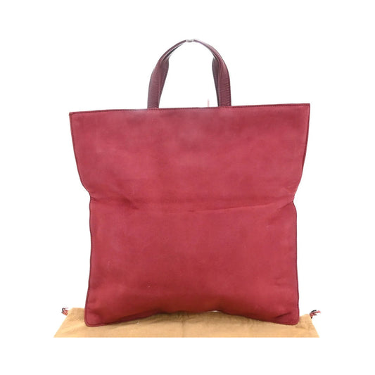 Loewe Anagram Tote Suede, Red, Suede, Tote Bag