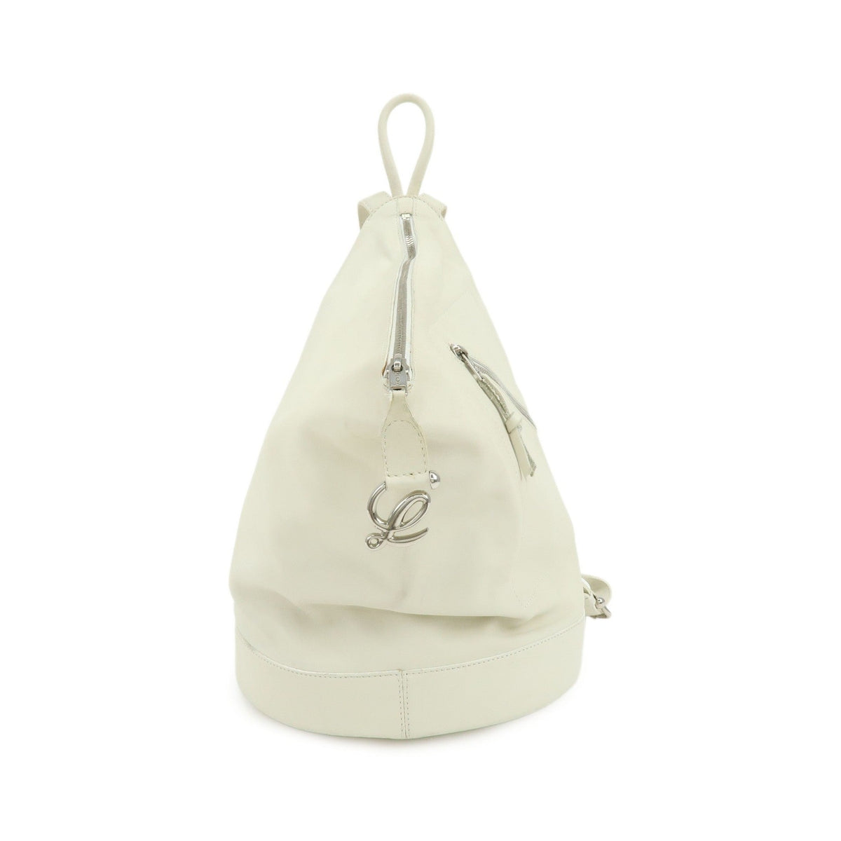 Loewe Anton Sling Leather, White, Leather, Handbag