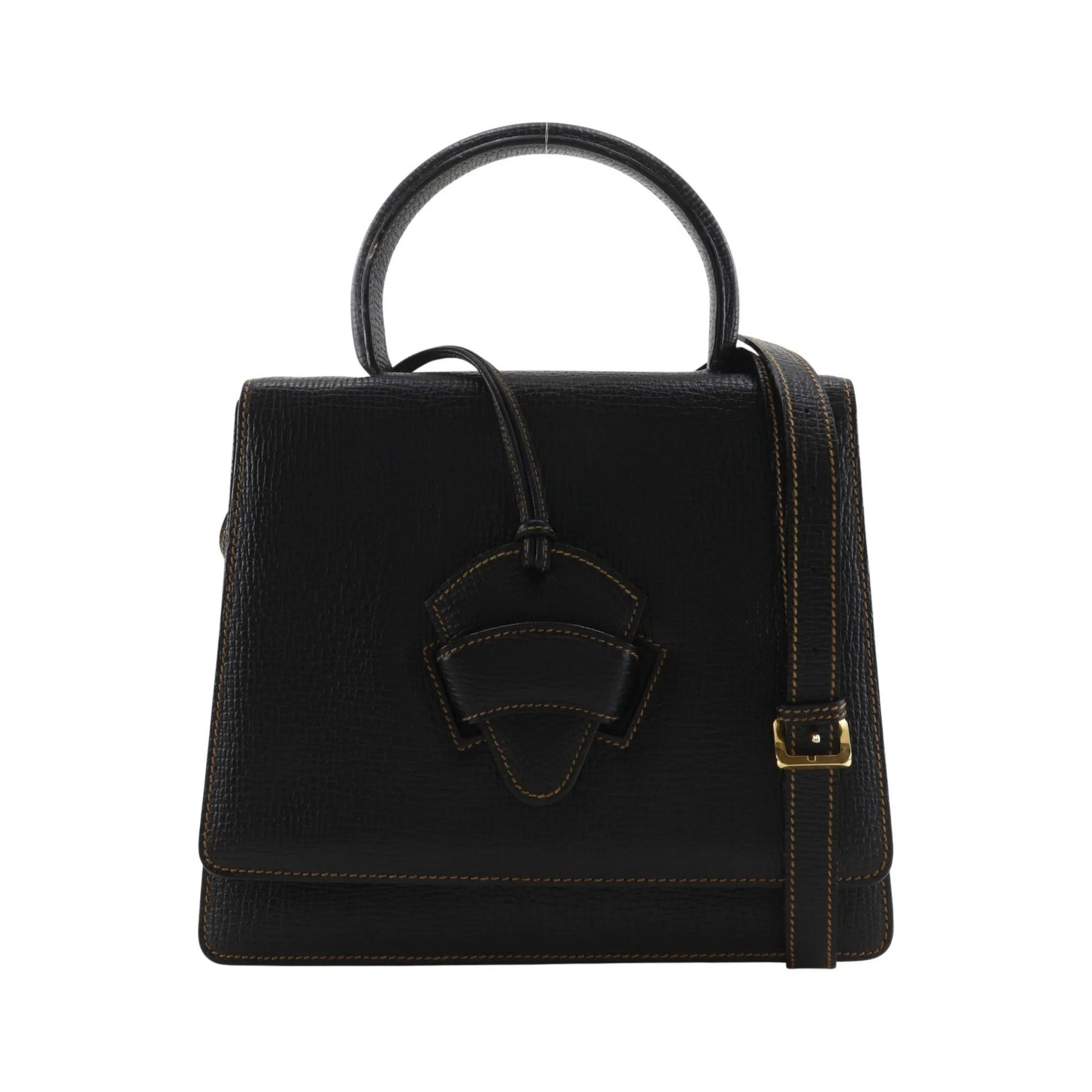 Loewe Barcelona Leather, Black, Leather, Handbag