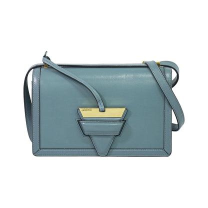 Loewe Barcelona Leather, Blue, Leather, Shoulder Bag