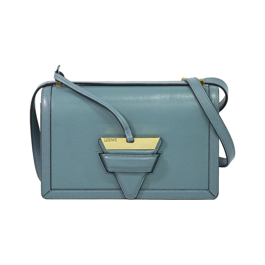 Loewe Barcelona Leather, Blue, Leather, Shoulder Bag