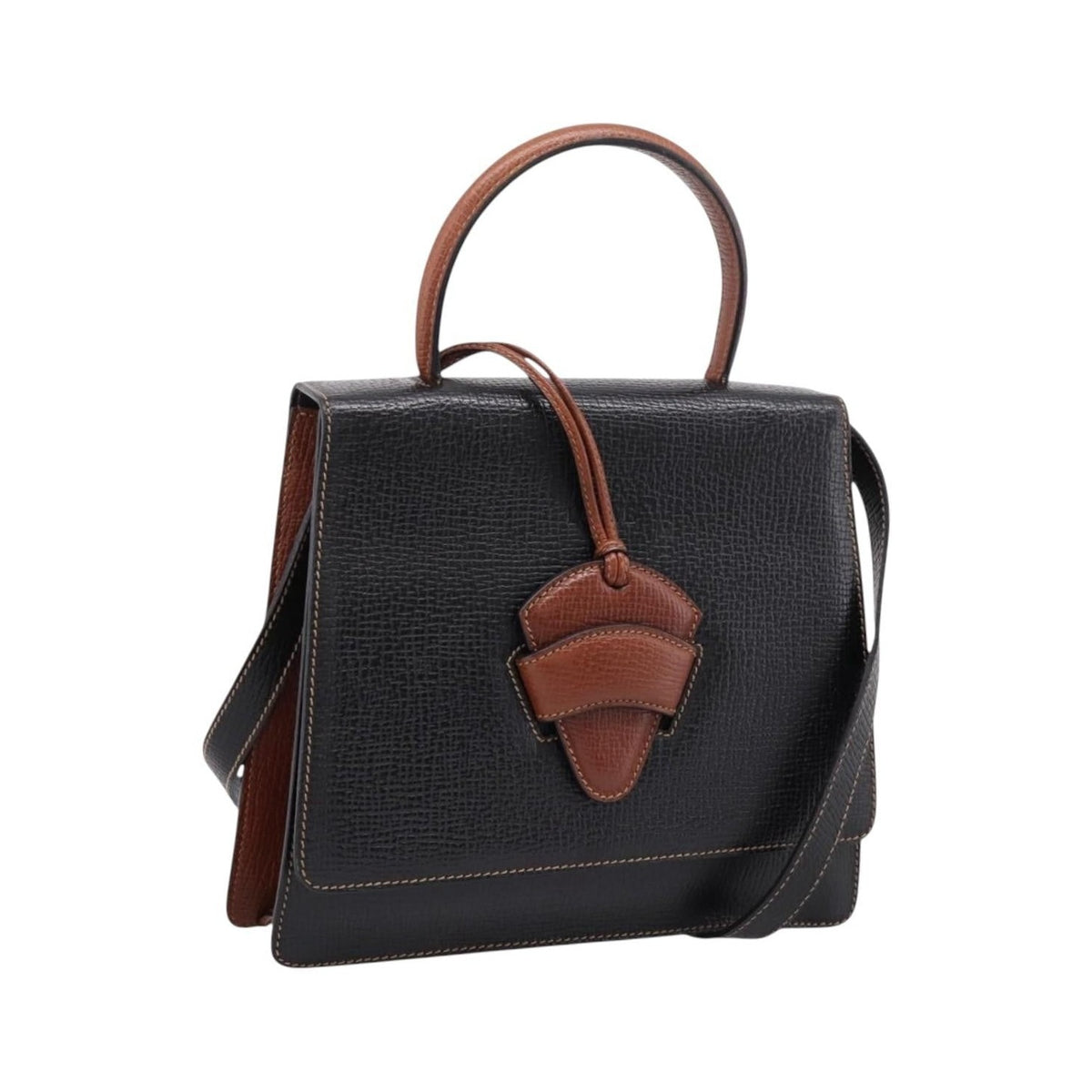 Loewe Barcelona Leather, Black, Leather, Shoulder Bag