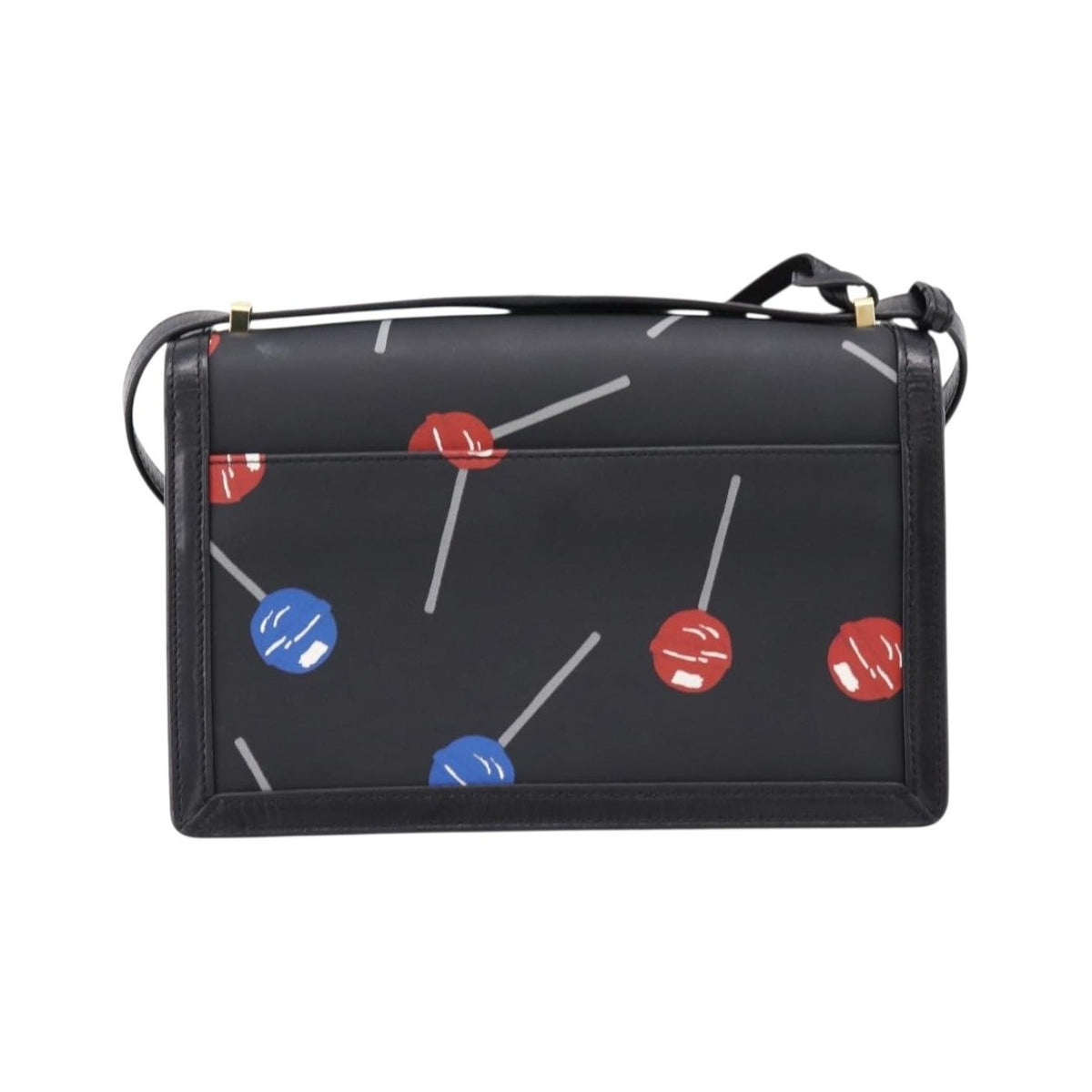 Loewe Barcelona Printed Leather, Black, Leather, Shoulder Bag