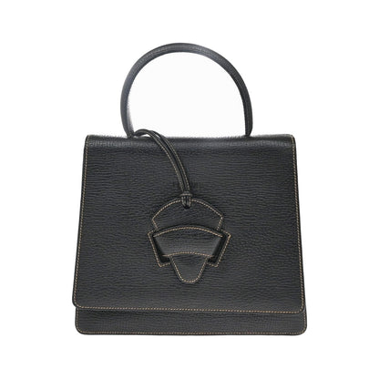 Loewe Barcelona Top handle Leather, Black, Leather, Handbag