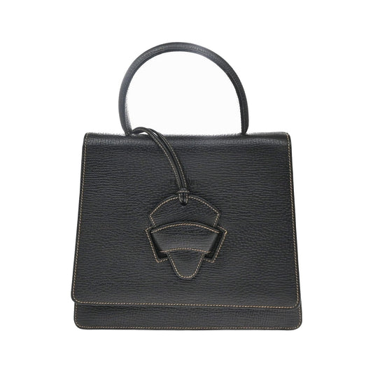 Loewe Barcelona Top handle Leather, Black, Leather, Handbag
