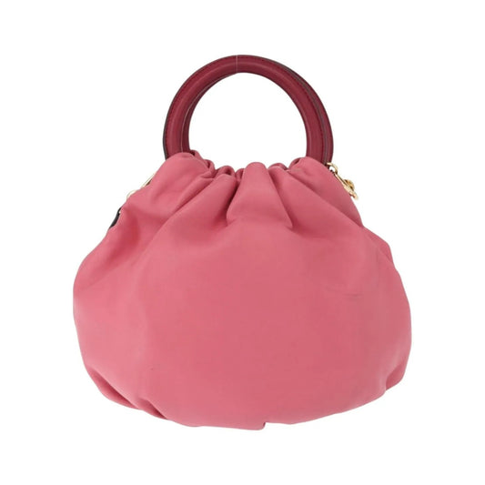 Loewe Bounce Lambskin, Pink, Leather, Handbag