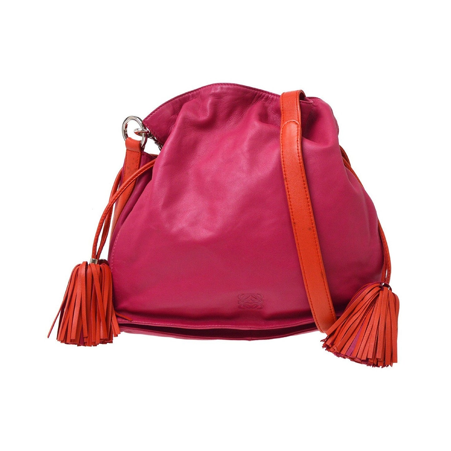 Loewe Flamenco Leather, Pink, Leather, Shoulder Bag