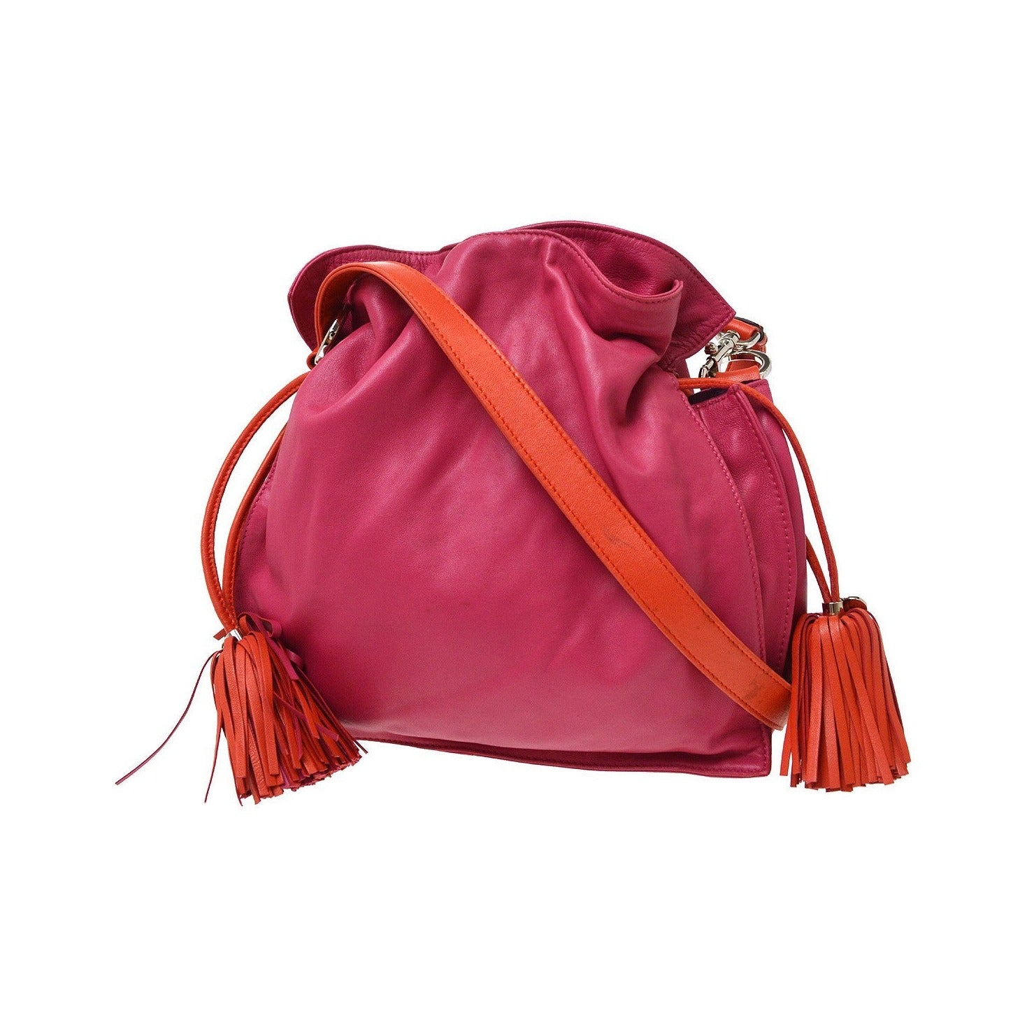 Loewe Flamenco Leather, Pink, Leather, Shoulder Bag