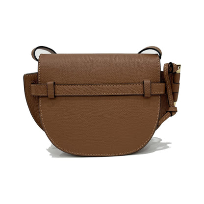 Loewe Gate Belt Leather, Brown, Leather, Shoulder Bag