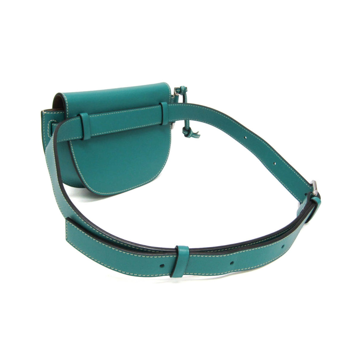 Loewe Gate Belt Leather, Blue, Leather, Shoulder Bag