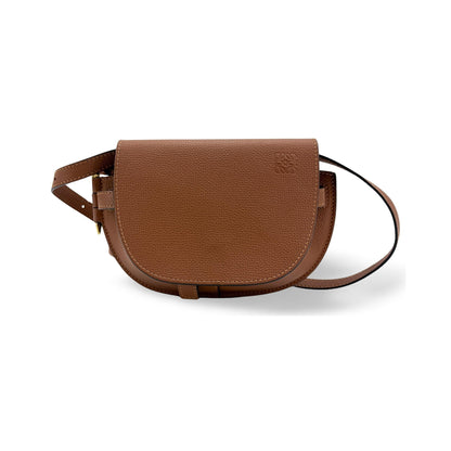 Loewe Gate Leather, Brown, Leather, Shoulder Bag