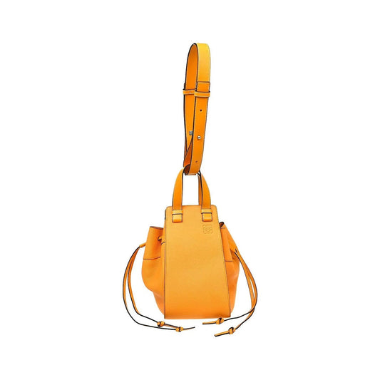 Loewe Hammock Leather, Orange, Leather, Handbag
