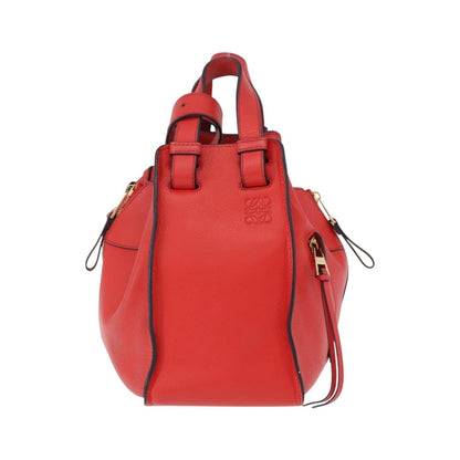 Loewe Hammock Leather, Red, Leather, Handbag