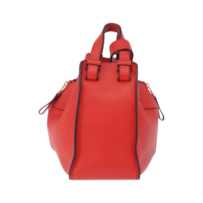 Loewe Hammock Leather, Red, Leather, Handbag