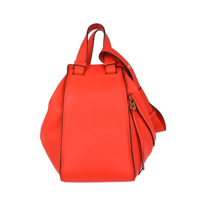 Loewe Hammock Leather, Red, Leather, Handbag