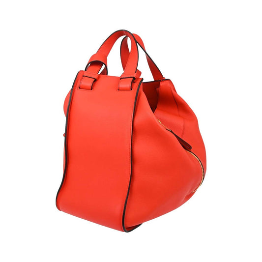 Loewe Hammock Leather, Red, Leather, Handbag