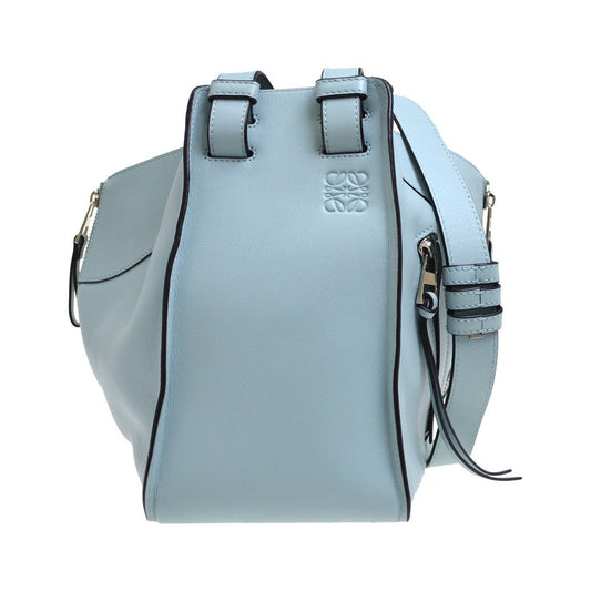 Loewe Hammock Leather, Blue, Leather, Handbag