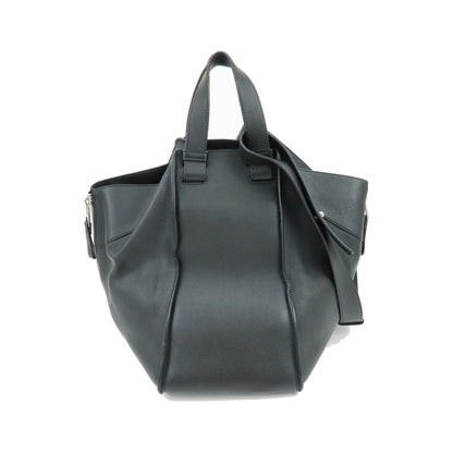 Loewe Hammock Leather, Black, Leather, Handbag