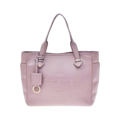 Loewe Heritage Leather, Purple, Leather, Tote Bag